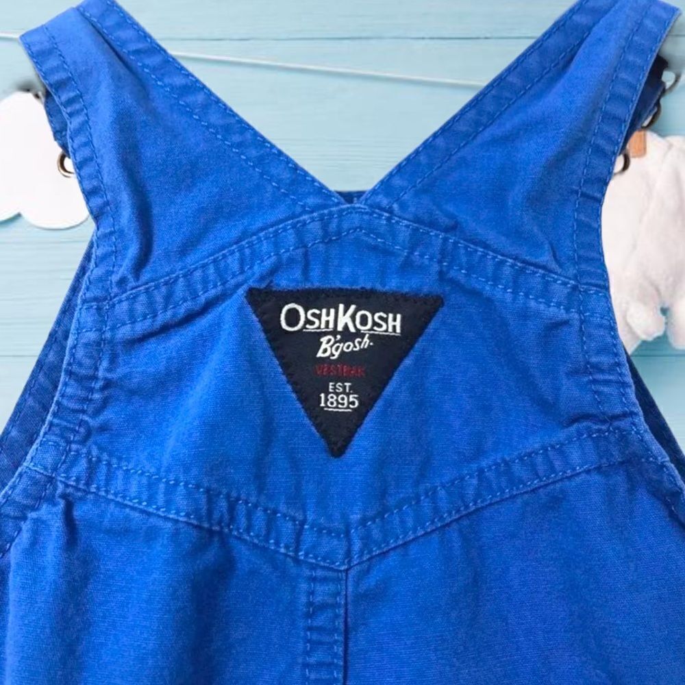 OshKosh Blue Baby Overalls Size 3-6 Months - Picture 4 of 4